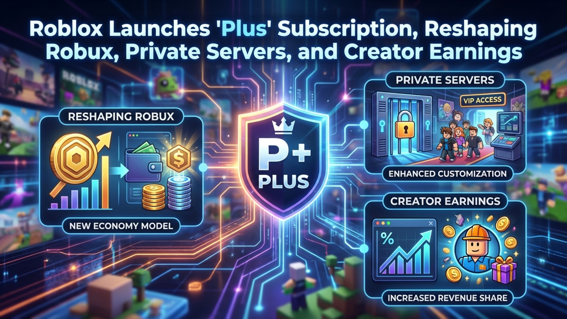 Roblox Launches ‘Plus’ Subscription, Reshaping Robux, Private Servers, and Creator Earnings