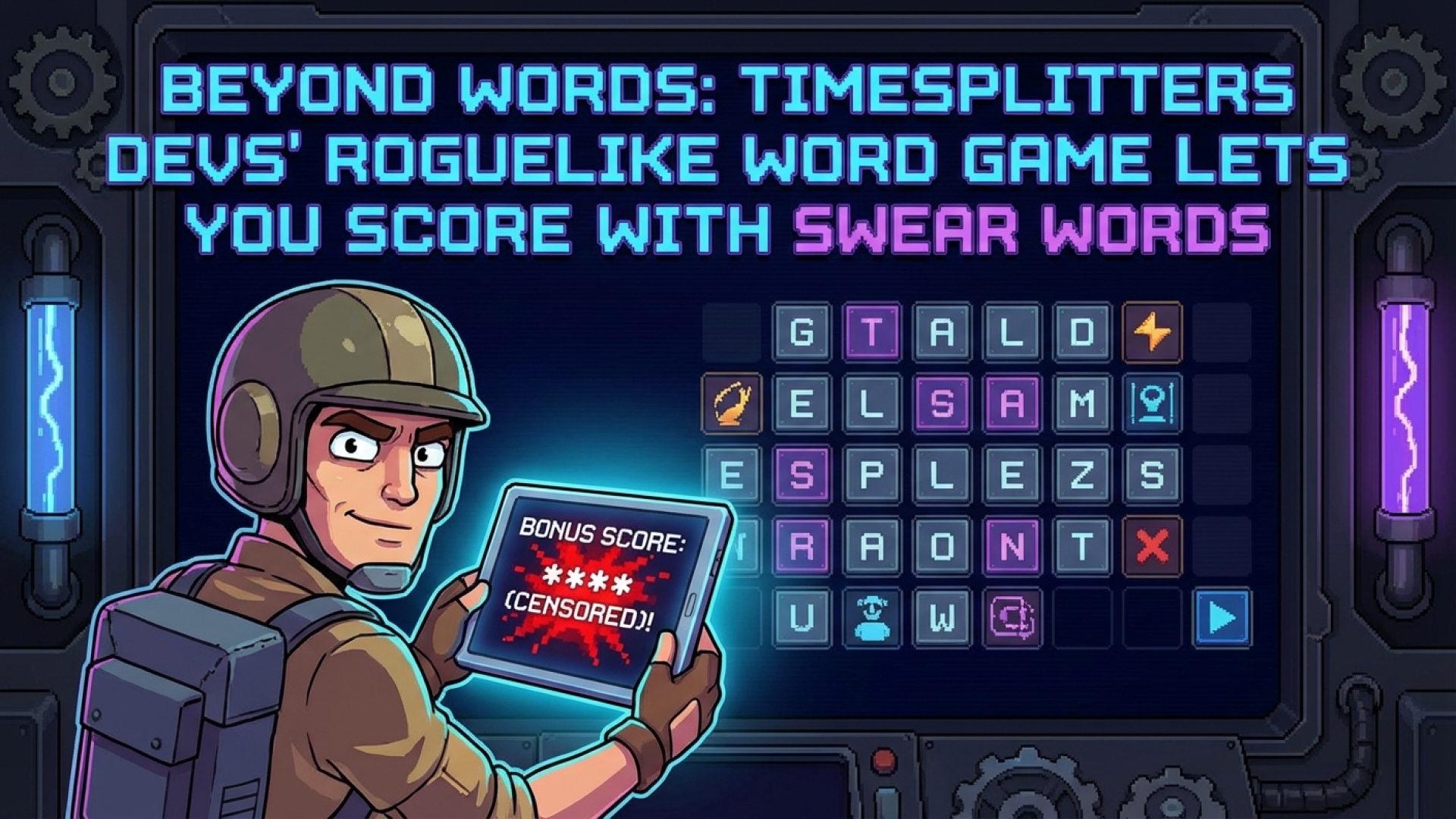 Beyond Words: TimeSplitters Devs’ Roguelike Word Game Lets You Score with Swear Words