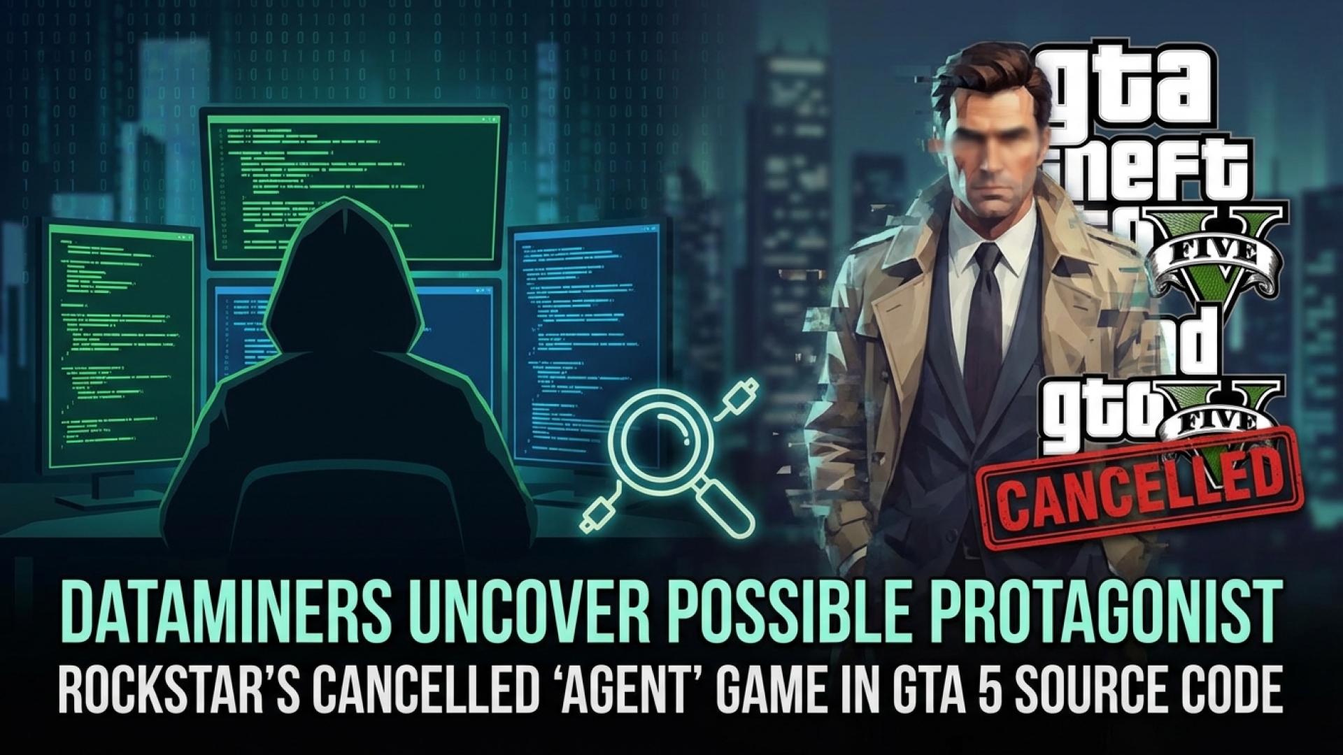 Dataminers Uncover Possible Protagonist for Rockstar’s Cancelled ‘Agent’ Game in GTA 5 Source Code