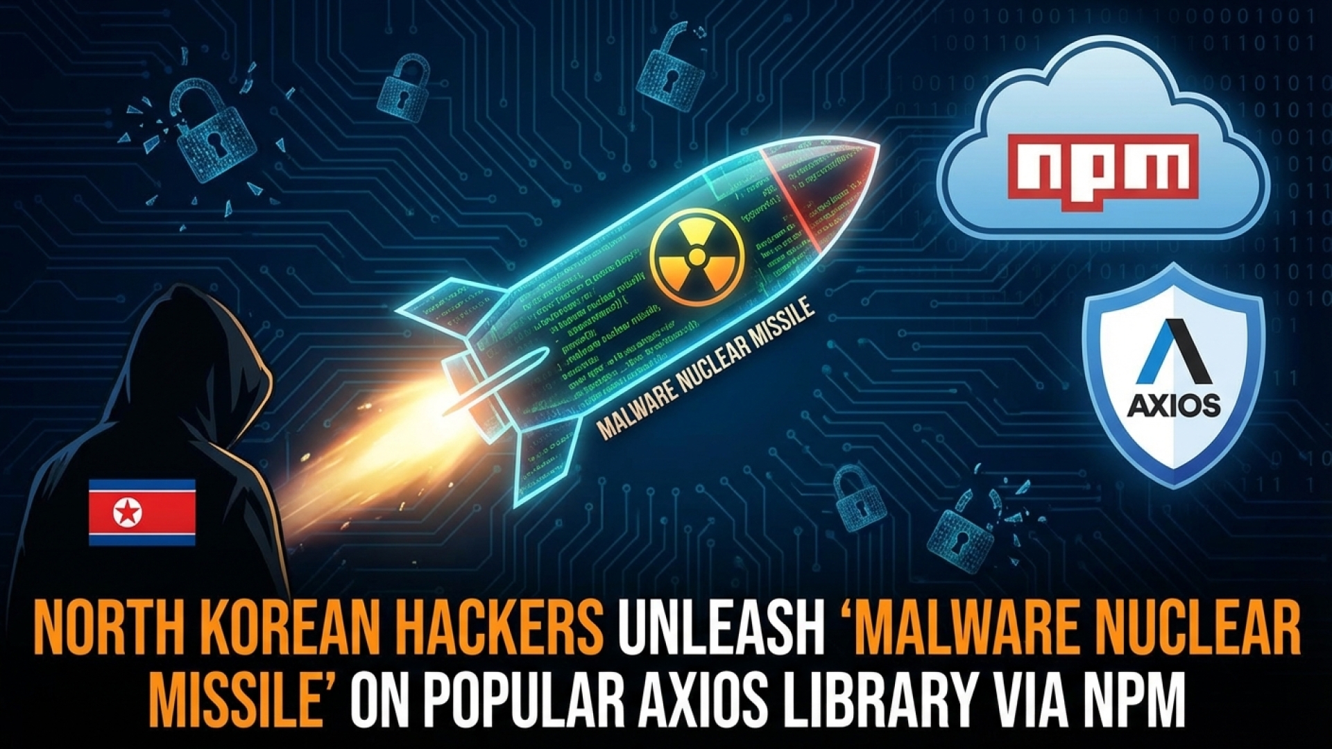 North Korean Hackers Unleash ‘Malware Nuclear Missile’ on Popular Axios Library via npm