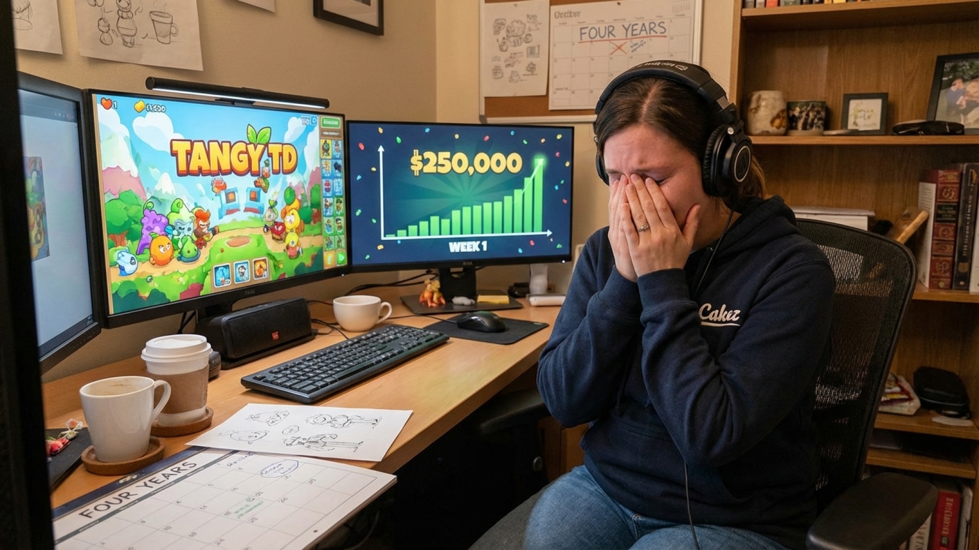Indie Dev Cakez Overwhelmed by Tears as ‘Tangy TD’ Achieves $250,000 in First Week After Four Years of Work