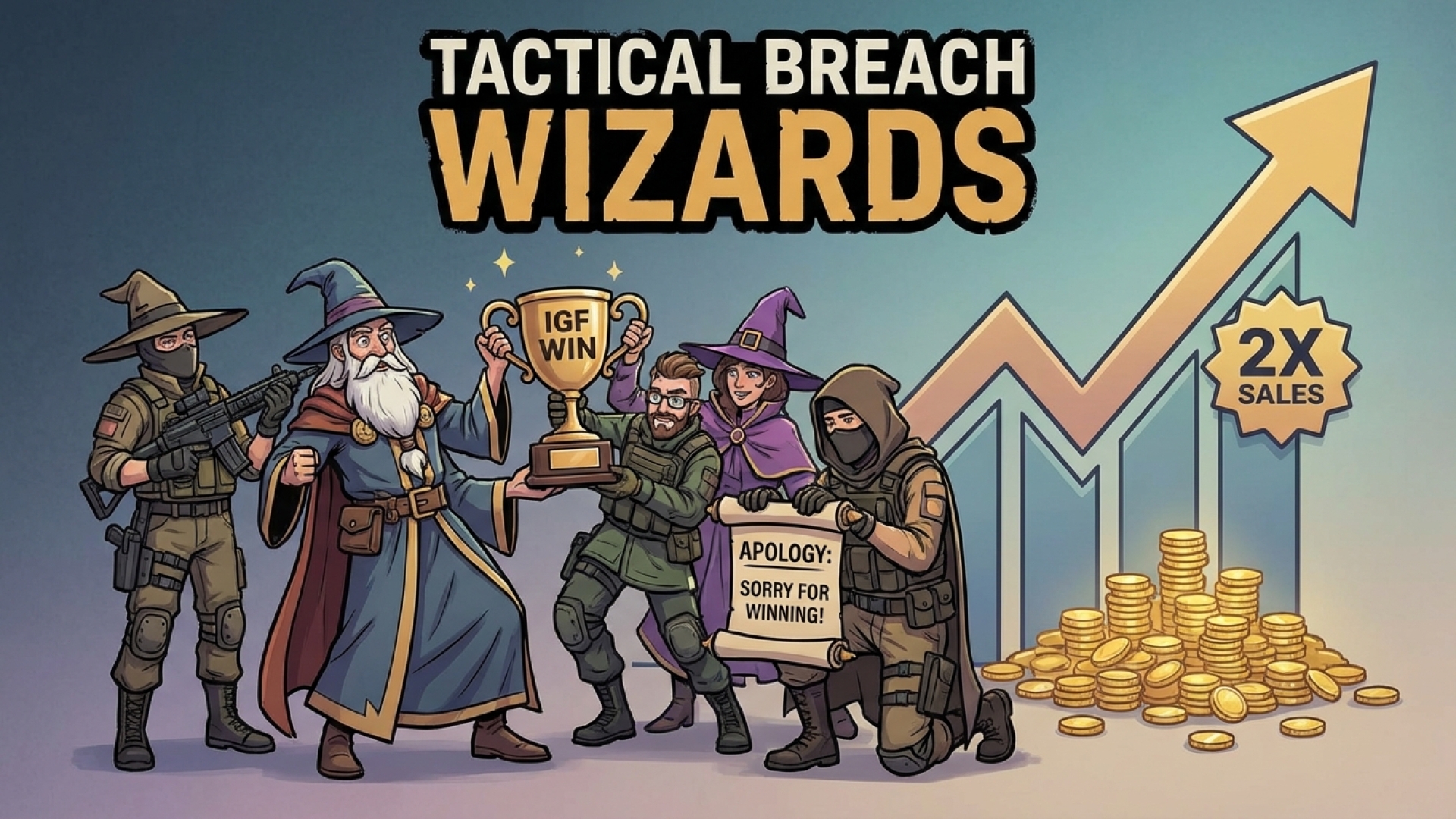 Tactical Breach Wizards Doubles Sales and Humourously ‘Apologizes’ for Unexpected IGF Win