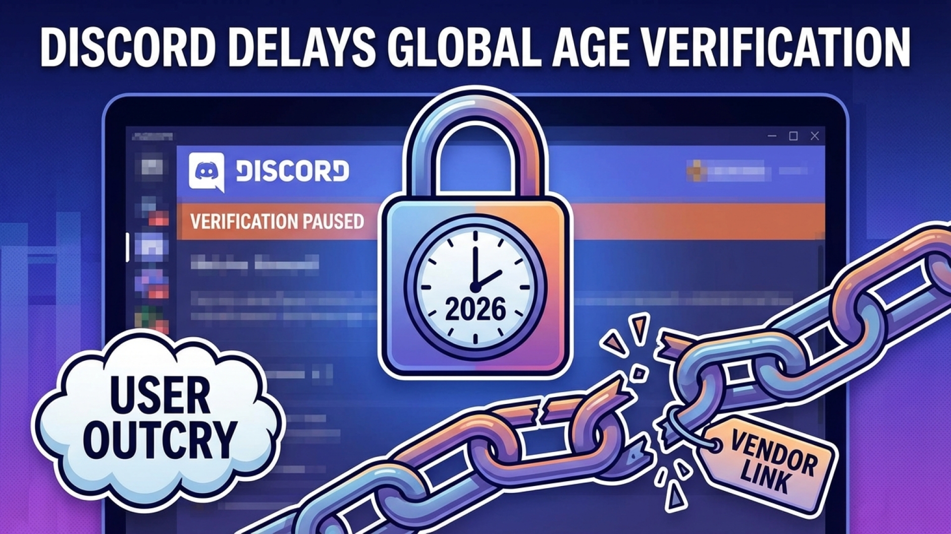 Discord Delays Global Age Verification to 2026, Cuts Ties with Controversial Vendor After User Outcry
