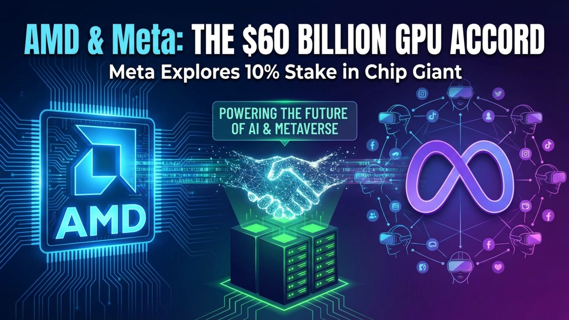 AMD and Meta Strike $60 Billion GPU Deal, Meta Could Gain 10% Stake in AMD