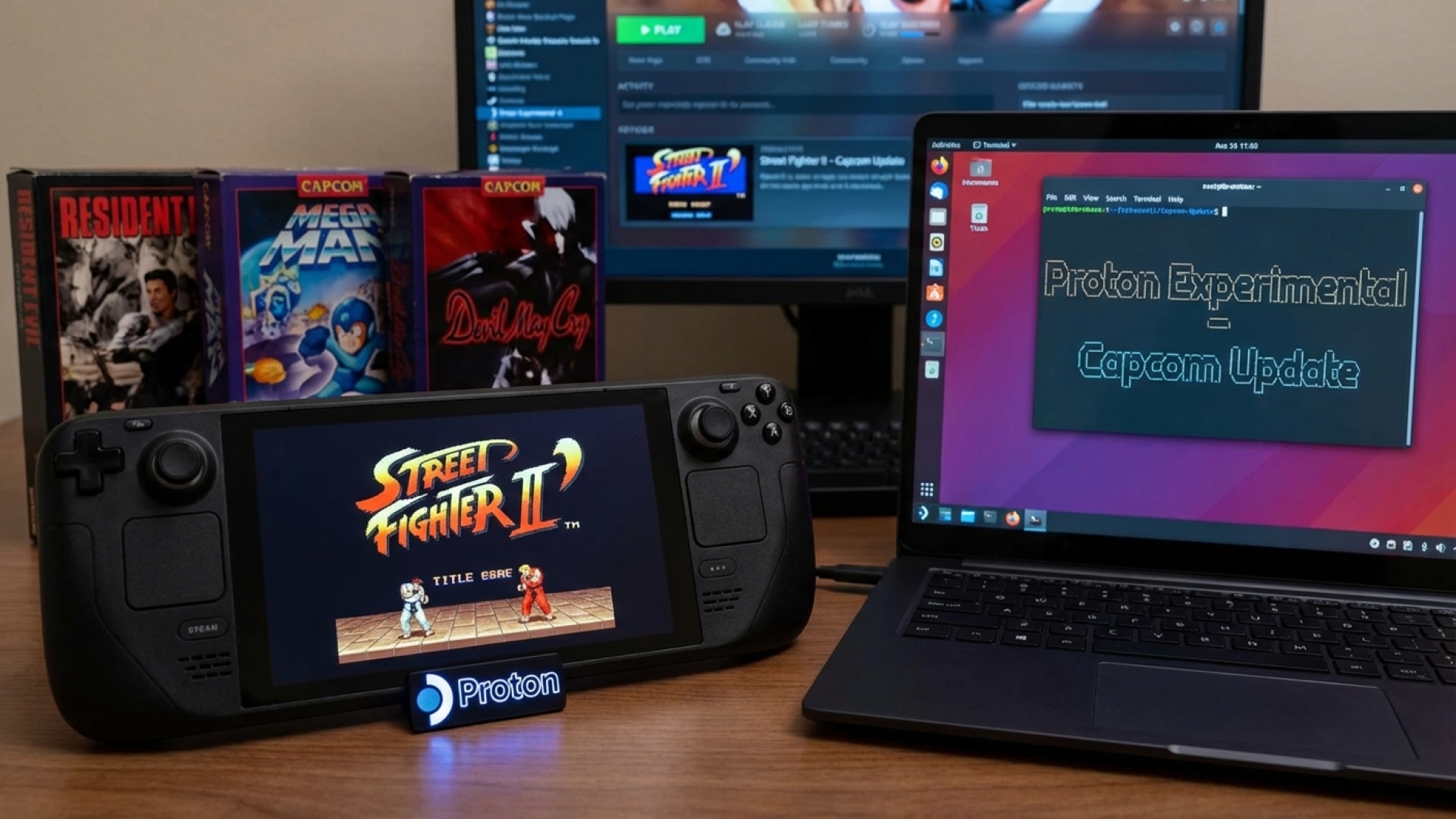 Proton Experimental Update Enhances Classic Capcom Games for Steam Deck & Linux