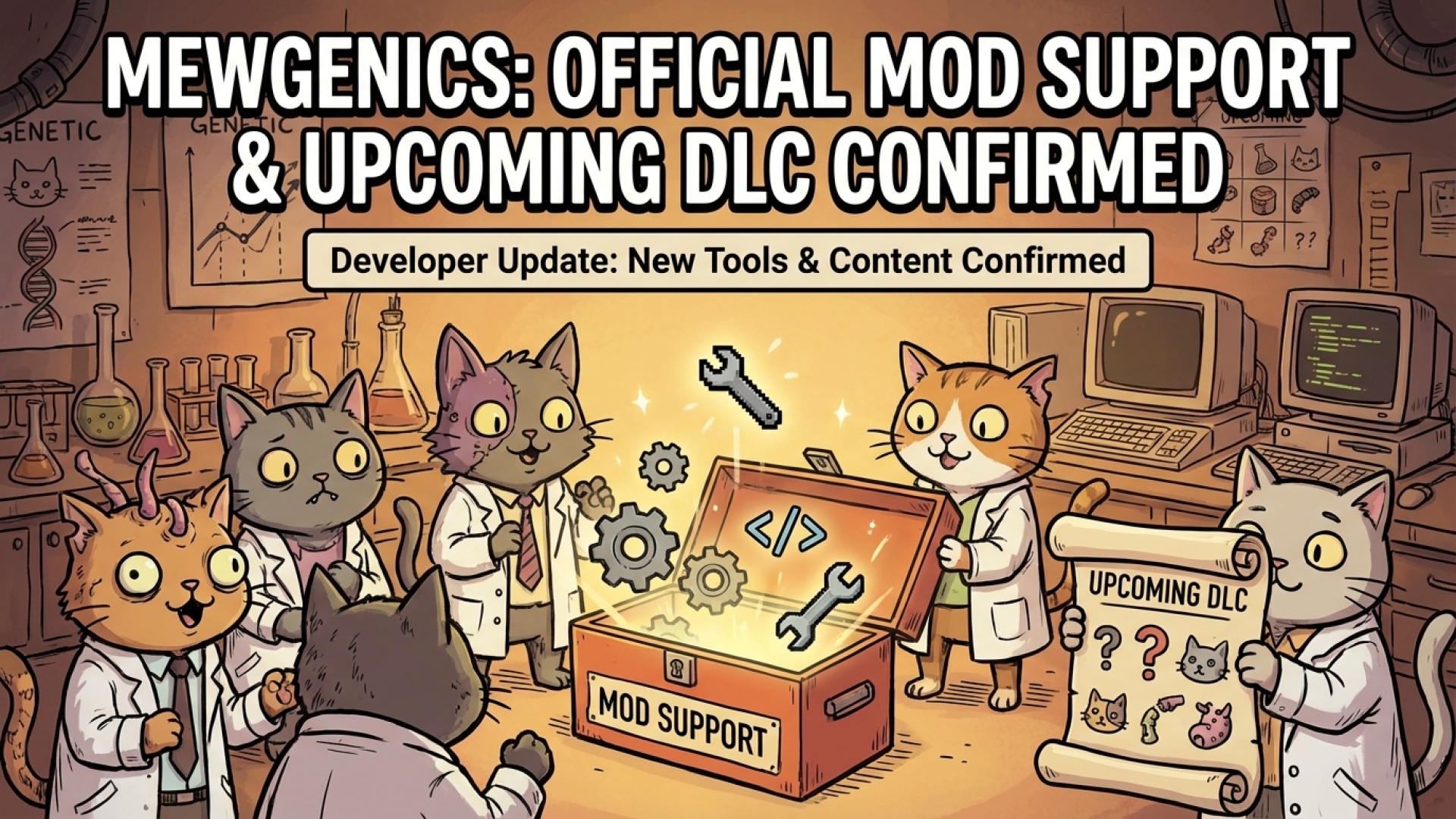 Mewgenics to Receive Official Mod Support and Upcoming DLC, Developers Confirm