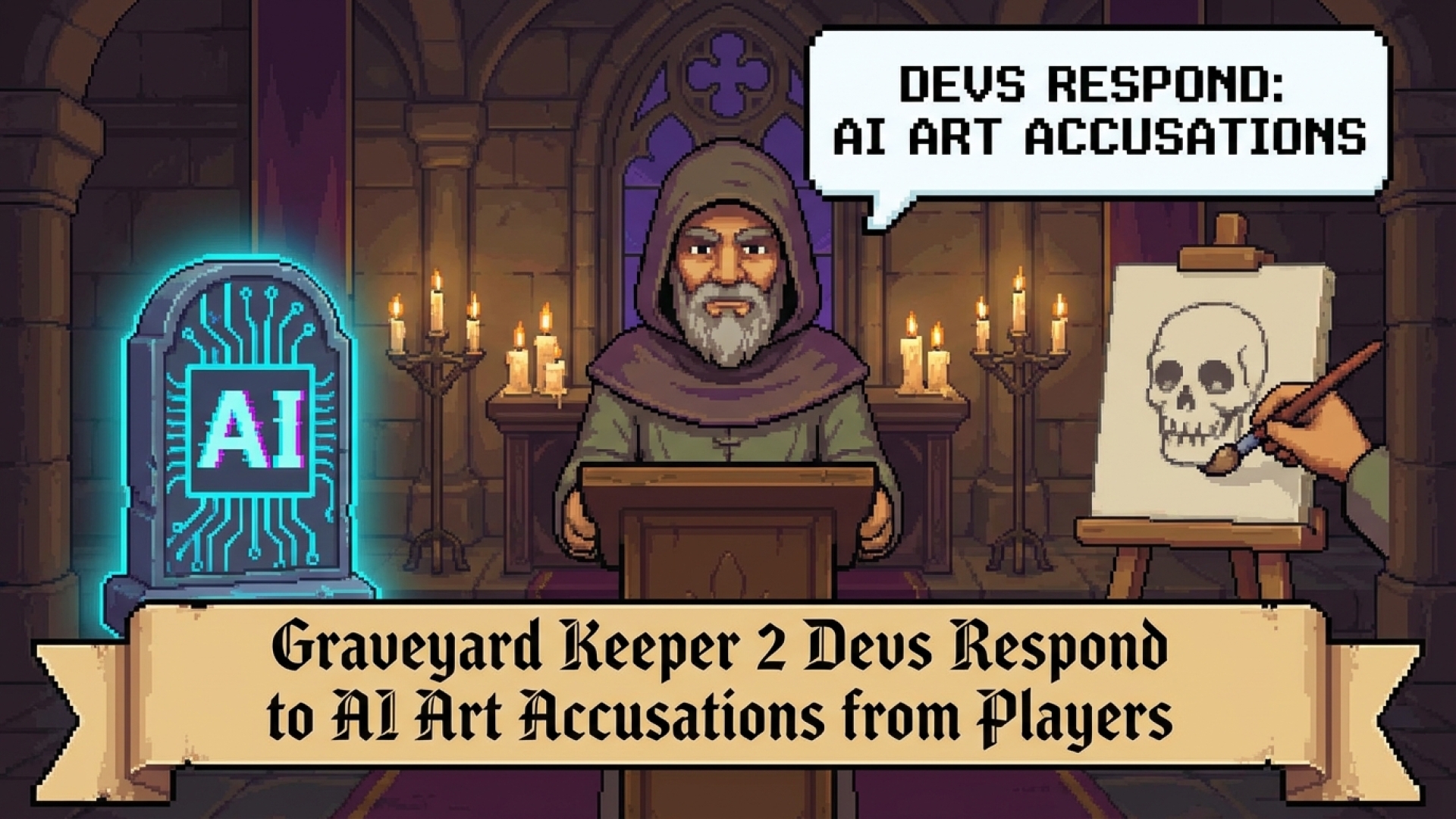 Graveyard Keeper 2 Devs Respond to AI Art Accusations from Players