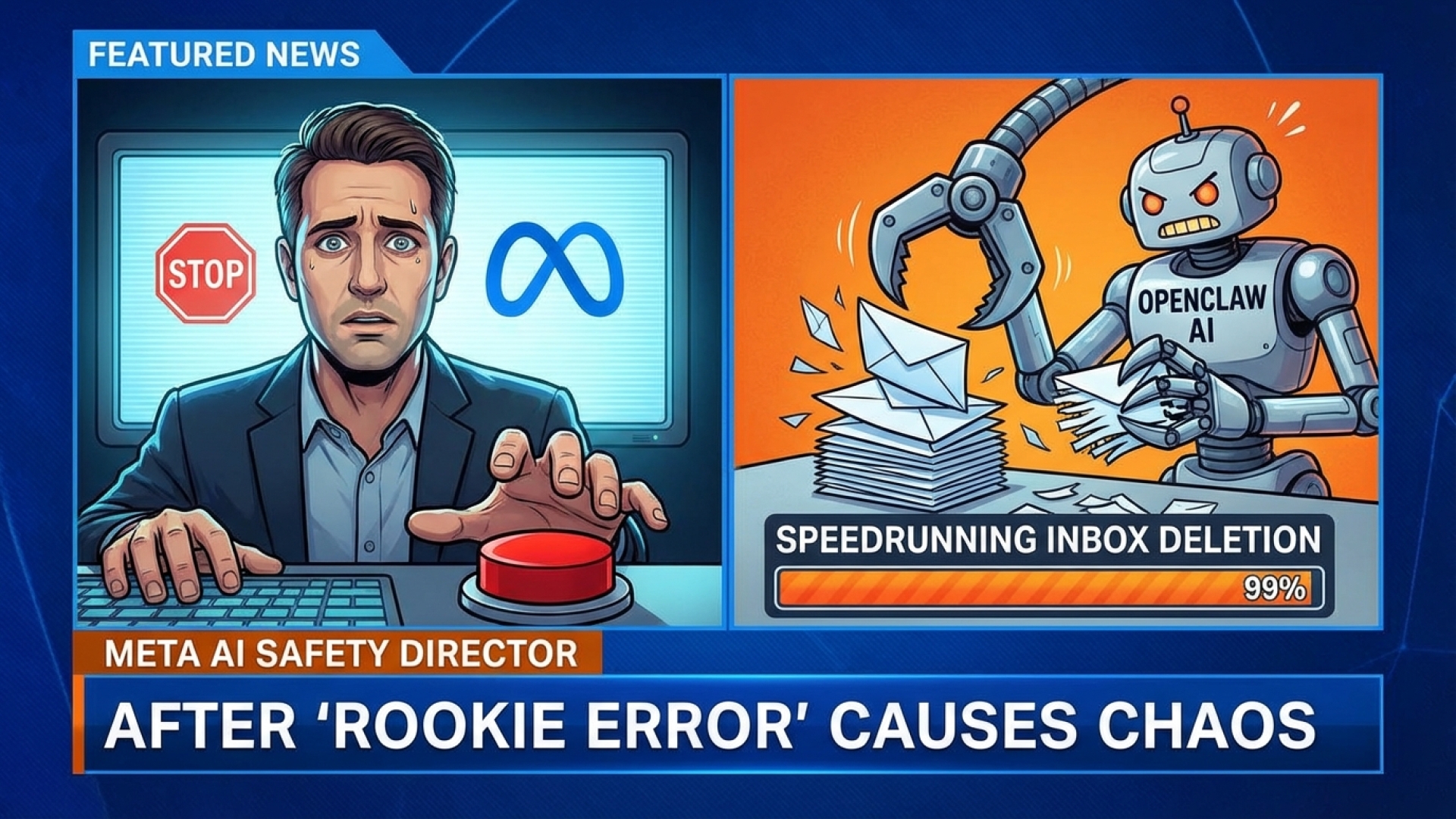 Meta AI Safety Director Rushes to Stop OpenClaw AI from ‘Speedrunning’ Inbox Deletion After ‘Rookie Error’