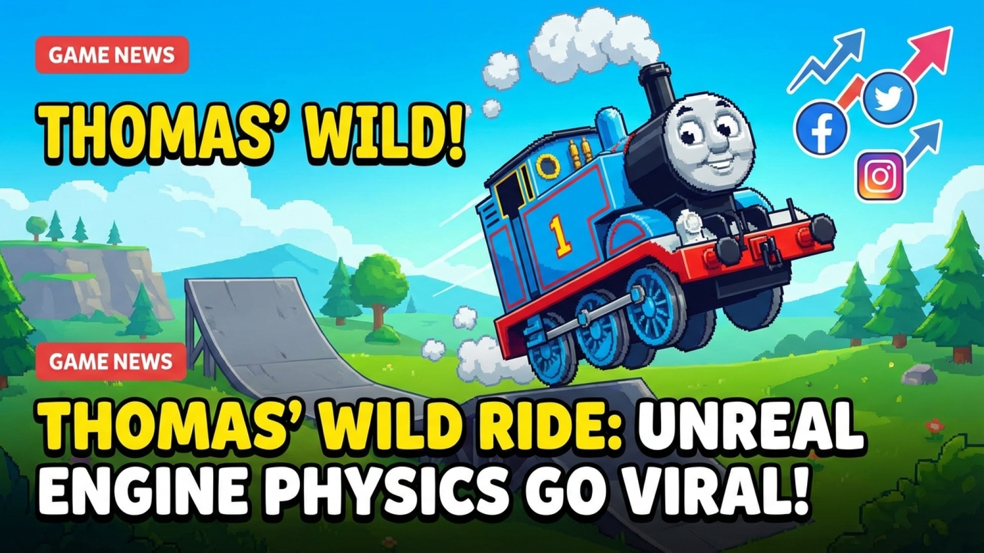 Thomas the Tank Engine’s New Game Goes Viral for its Wild Unreal Engine Physics