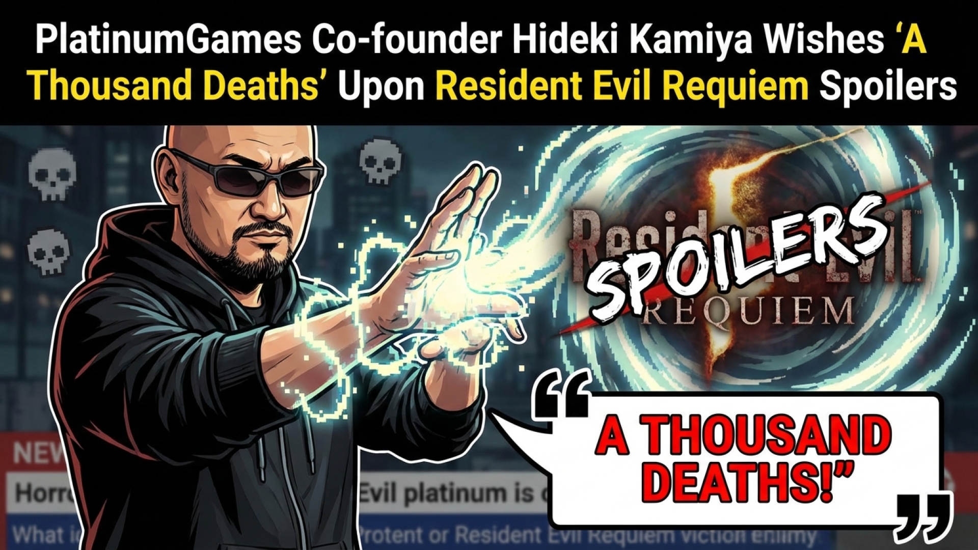 PlatinumGames Co-founder Hideki Kamiya Wishes ‘A Thousand Deaths’ Upon Resident Evil Requiem Spoilers