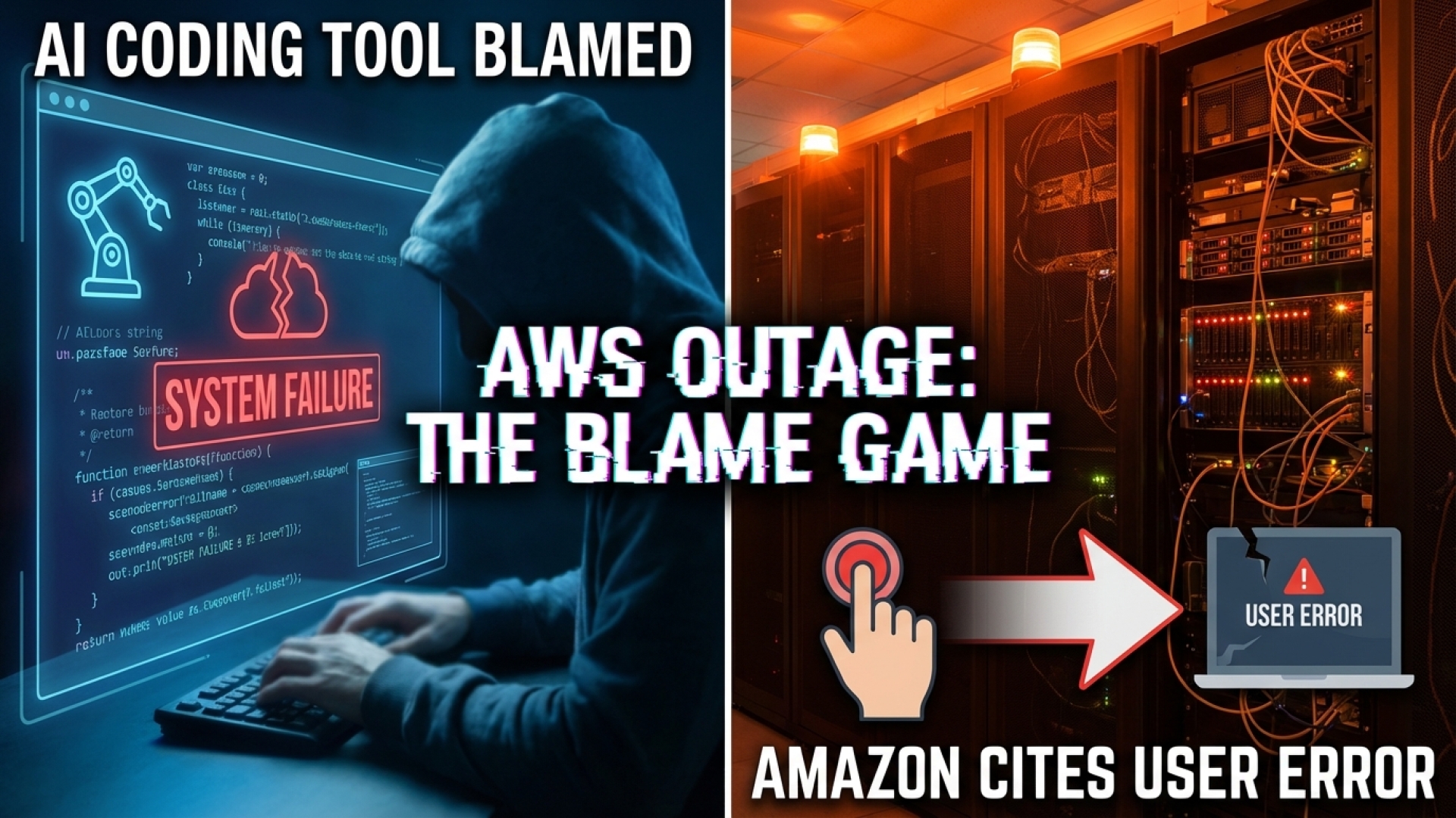 AI Coding Tool Blamed for AWS Outage; Amazon Cites User Error