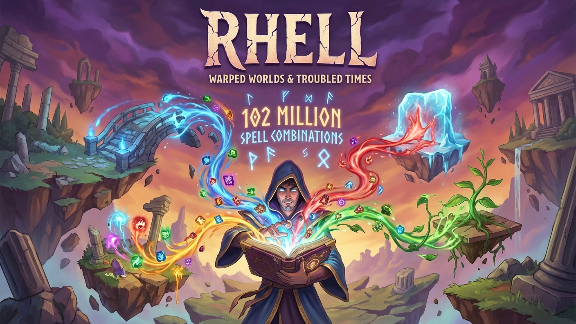 Rhell: Warped Worlds & Troubled Times Unleashes 102 Million Spell Combinations for Creative Puzzle Solving