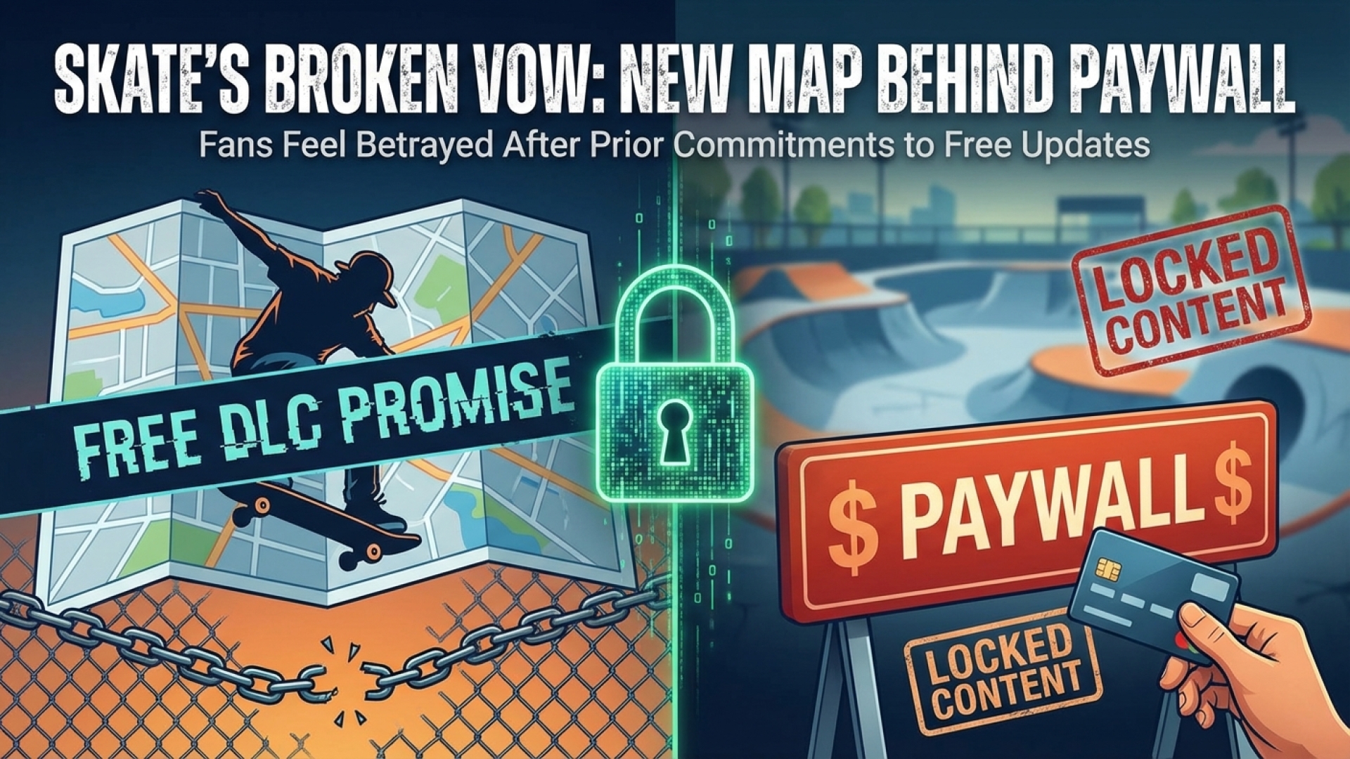 Skate Locks New Map Area Behind Paywall, Contradicting Prior Vows