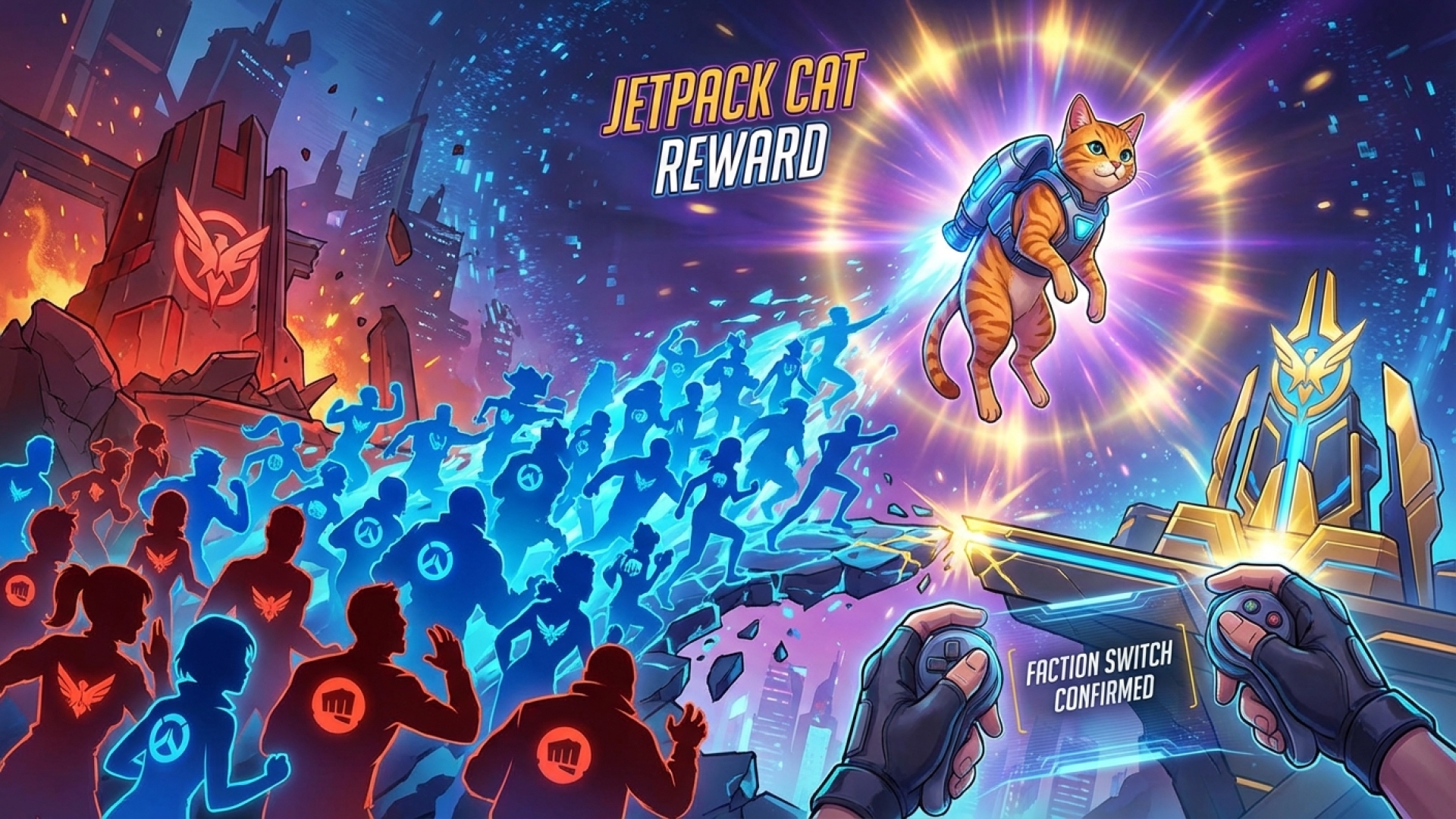 Jetpack Cat Rewards Ignite Massive Faction Shift Among Overwatch Players
