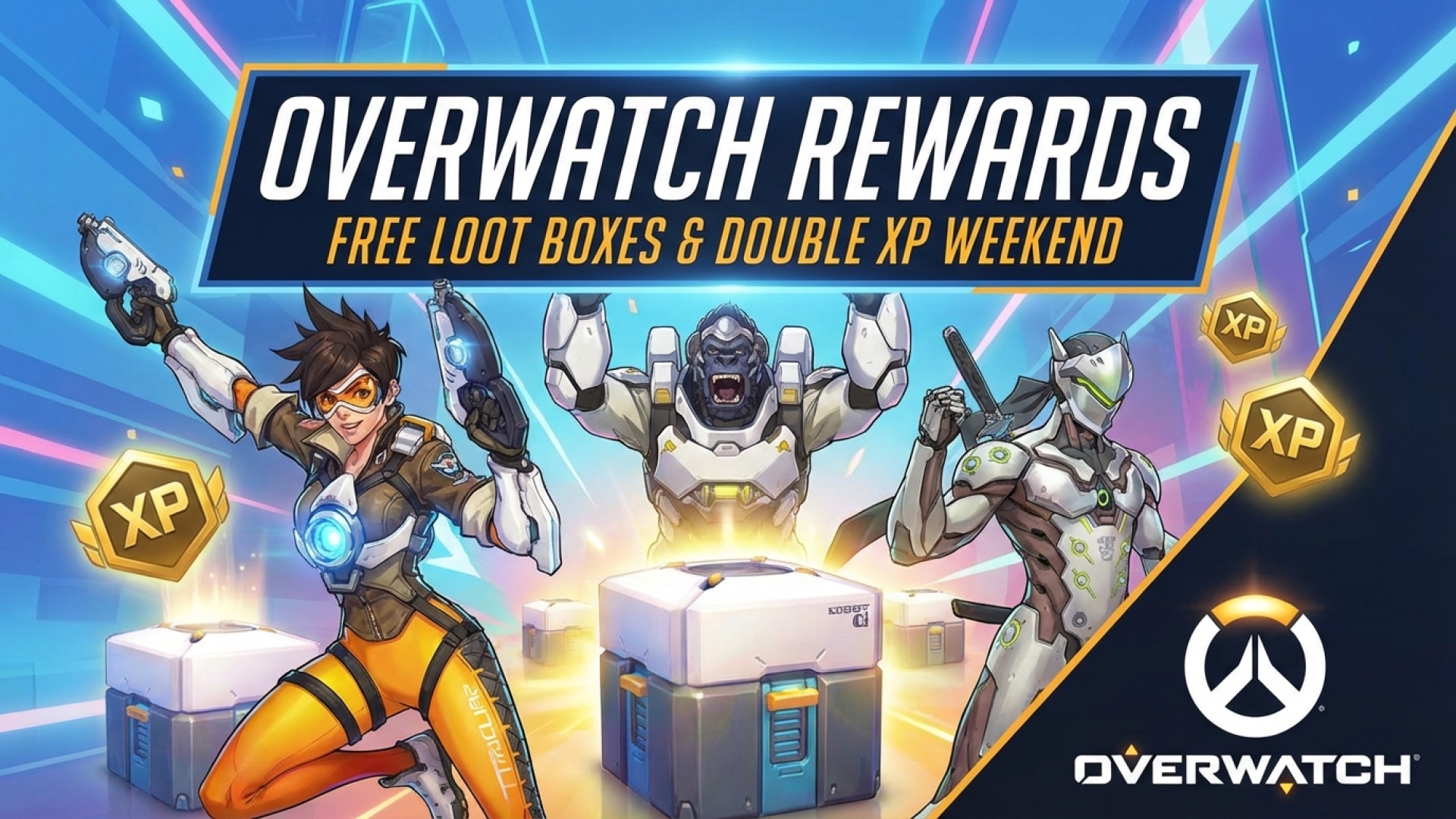 Overwatch Rewards Players with Free Loot Boxes and Double XP Weekend