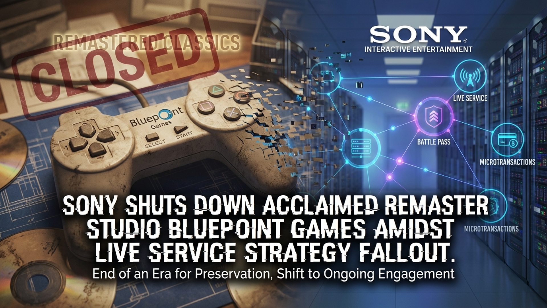 Sony Shuts Down Acclaimed Remaster Studio Bluepoint Games Amidst Live Service Strategy Fallout