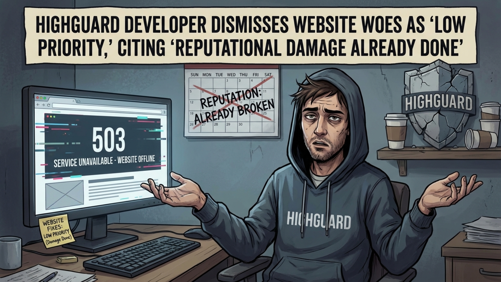 Highguard Developer Dismisses Website Woes as ‘Low Priority,’ Citing ‘Reputational Damage Already Done’
