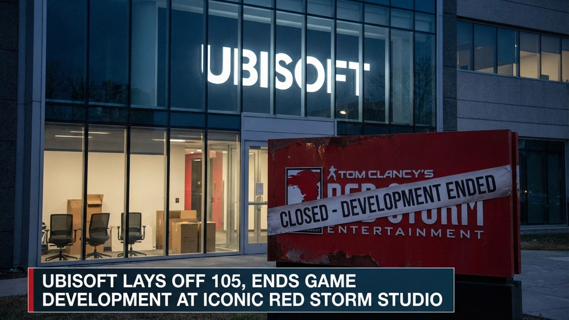Ubisoft Lays Off 105, Ends Game Development at Iconic Tom Clancy’s Red Storm Studio