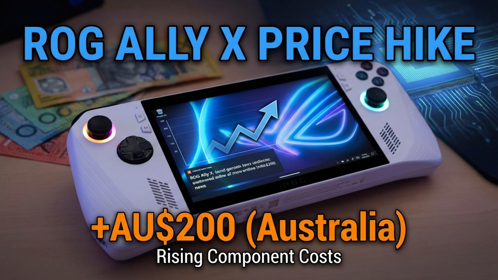 ROG Ally X Price Hiked by AU$200 in Australia Due to Rising Component Costs