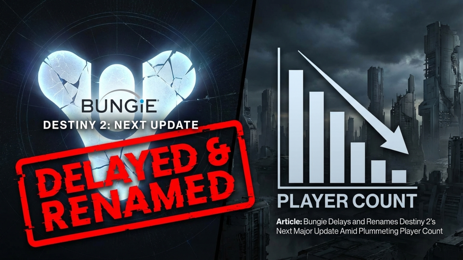 Bungie Delays and Renames Destiny 2’s Next Major Update Amid Plummeting Player Count