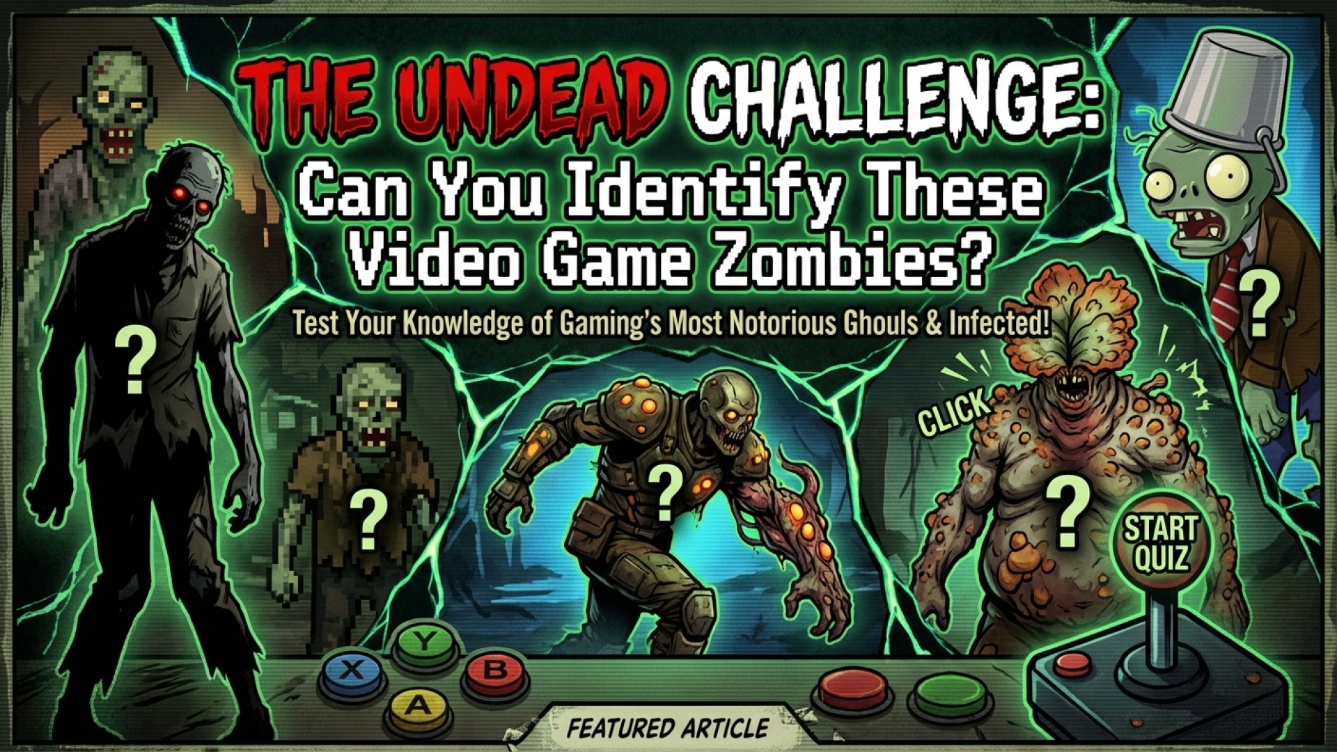The Undead Challenge: Can You Identify These Video Game Zombies?