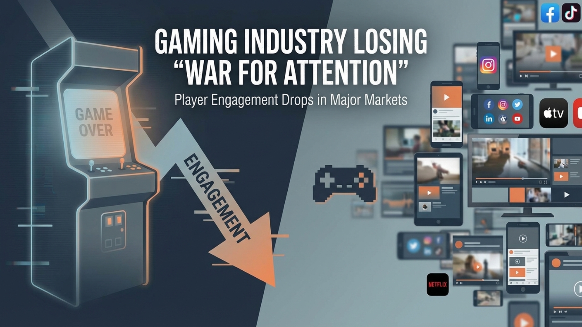 Gaming Industry Losing ‘War for Attention’ as Player Engagement Drops in Major Markets