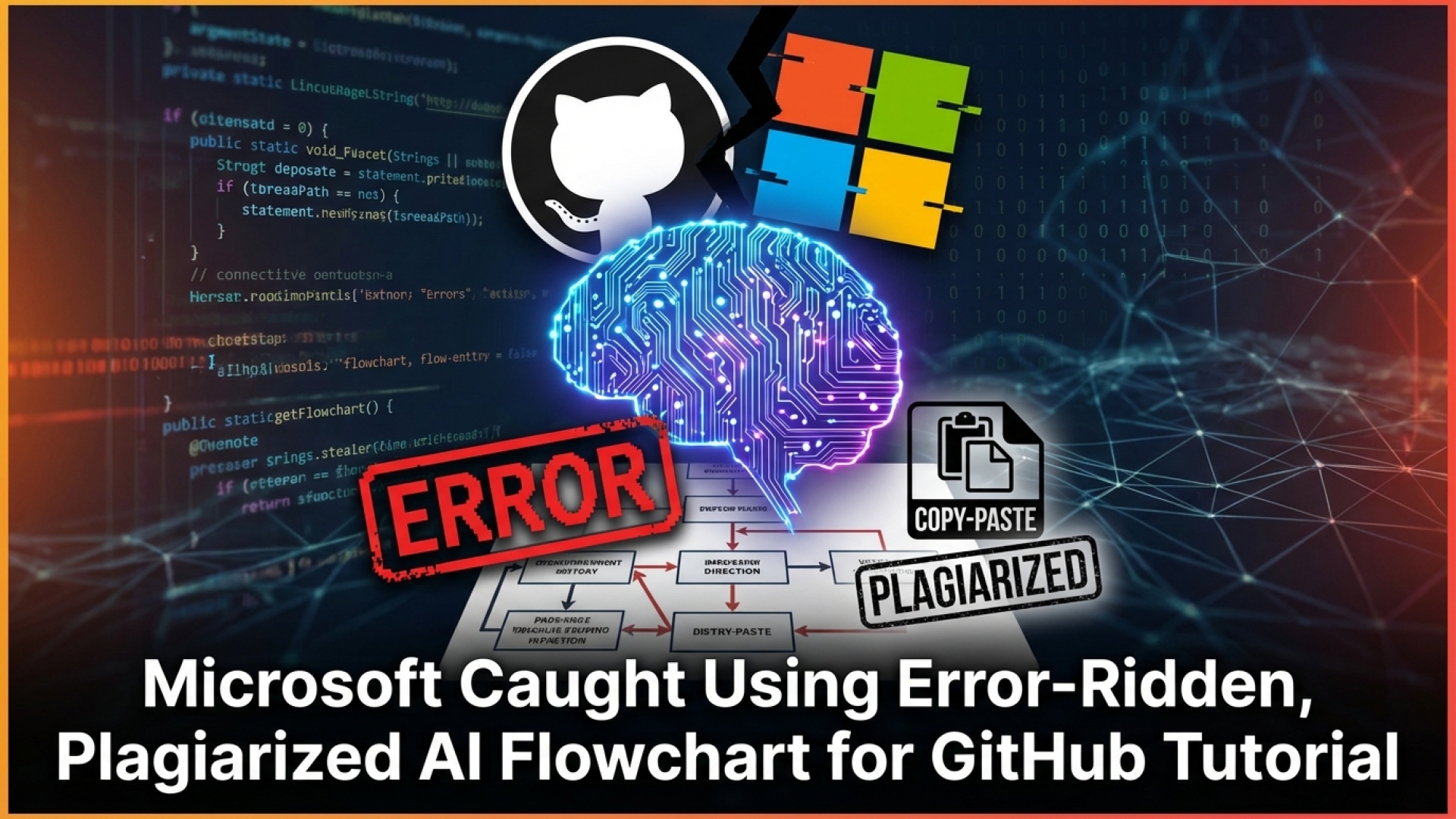 Microsoft Caught Using Error-Ridden, Plagiarized AI Flowchart for GitHub Tutorial