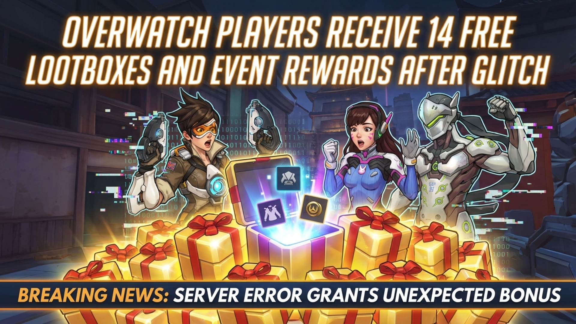 Overwatch Players Receive 14 Free Lootboxes and Event Rewards After Glitch