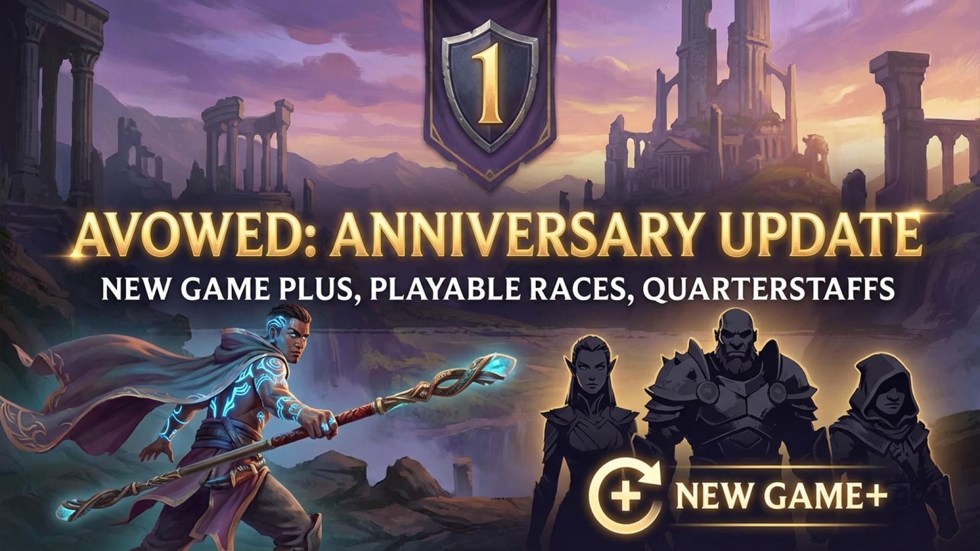 Avowed Receives Massive Anniversary Update Featuring New Game Plus, Playable Races, and Quarterstaffs