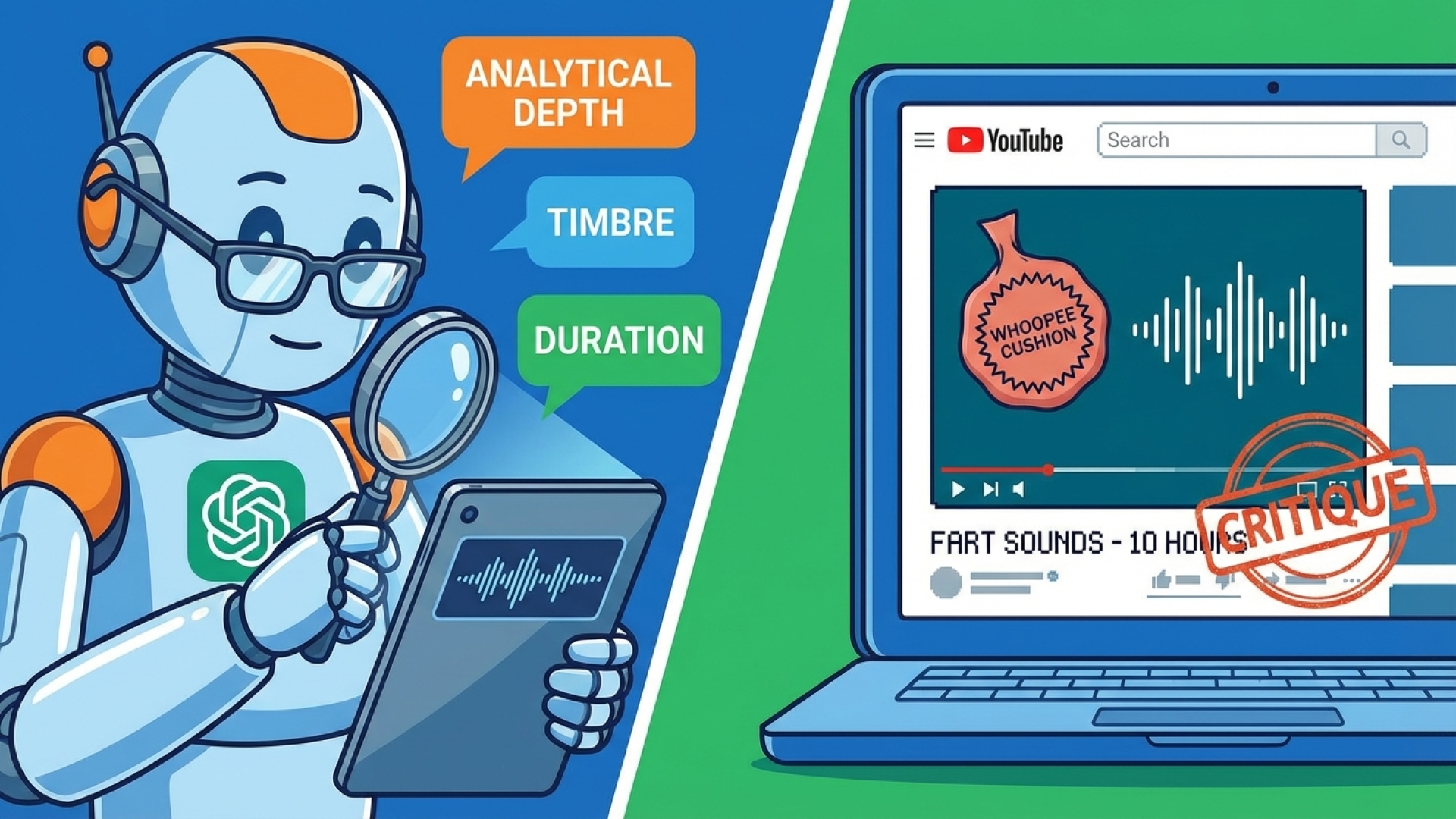 ChatGPT Offers Surprisingly Deep Critique of YouTube Fart Sounds