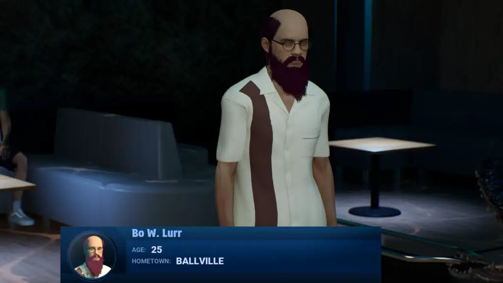 Bo W. Lurr preparing a high-velocity straight shot down the lane