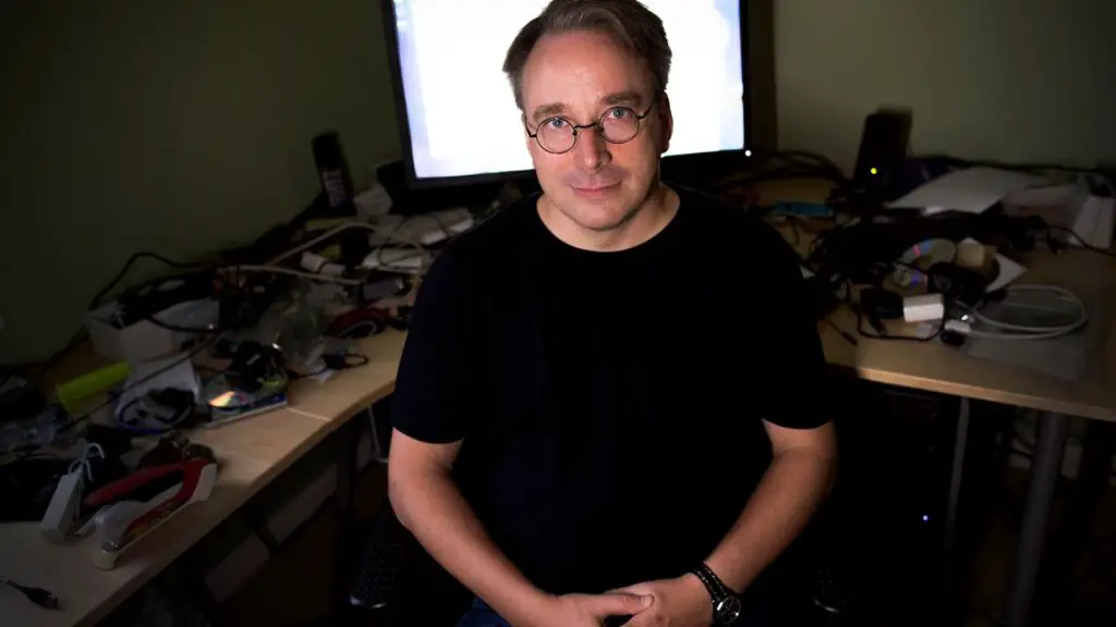 Linus Torvalds at home in Portland
