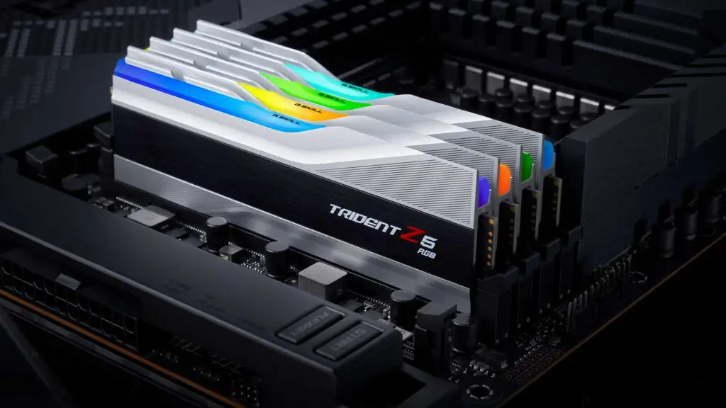 G.Skill Trident Z5 DDR5 memory on a motherboard
