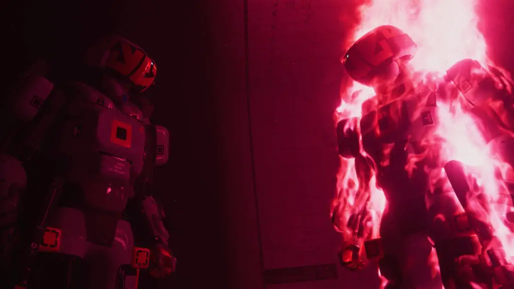 Marathon: The Destroyer shell facing a flaming apparition