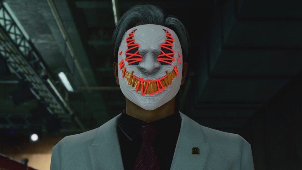 Yakuza Kiwami 3 masked figure character design