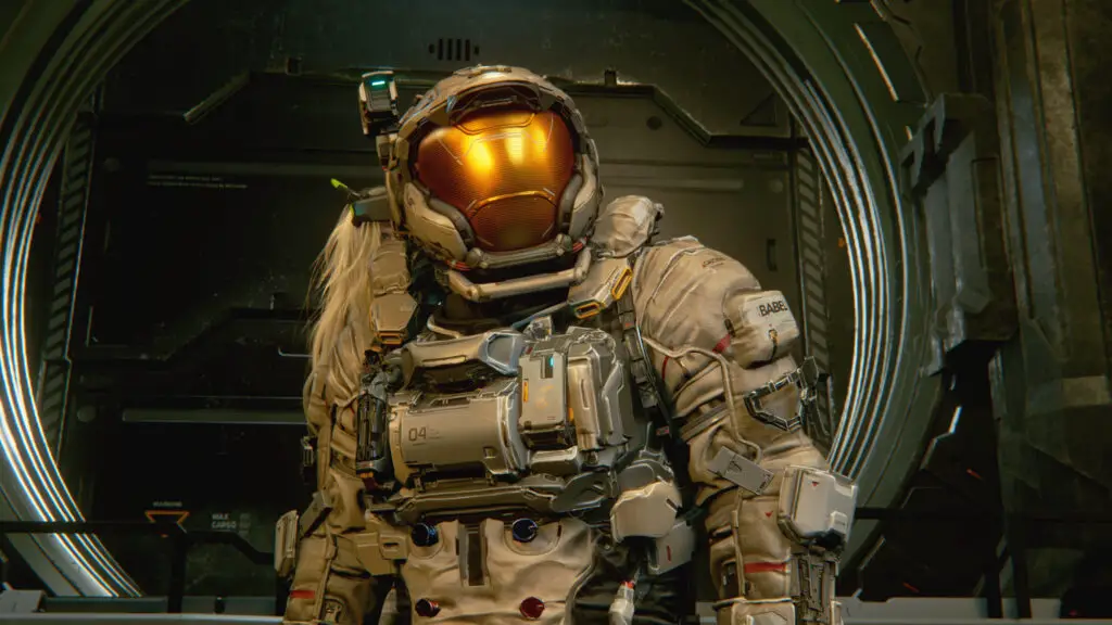 Pragmata Luna Digger: Hugh and Diana walking into the Luna Digger's lair.