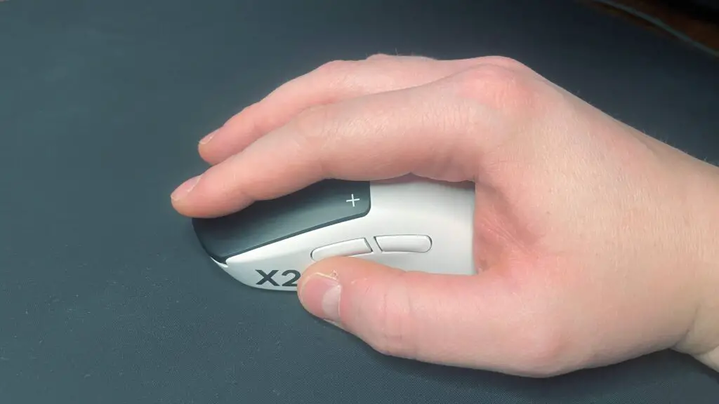 A Logitech G Pro X2 Superstrike gaming mouse