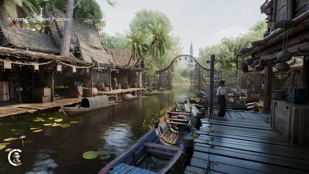 A screenshot of the PC version of Indiana Jones and the Great Circle, with path tracing enabled.