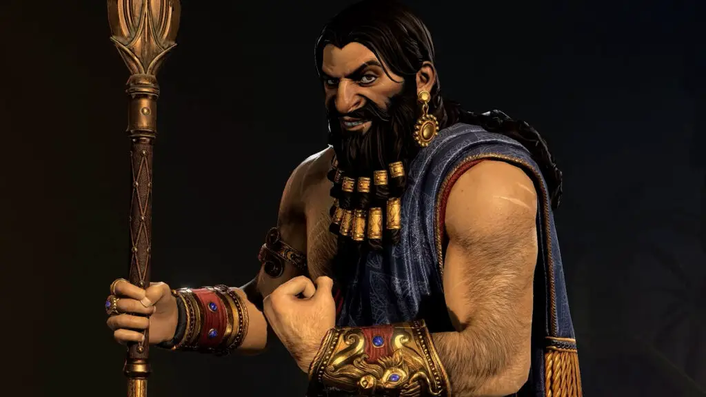 Gilgamesh leader reveal for Civilization 7 anniversary.