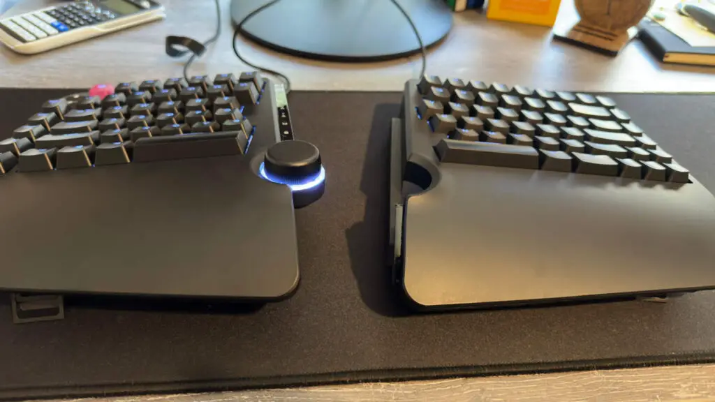 Ergonomic mechanical keyboard setup