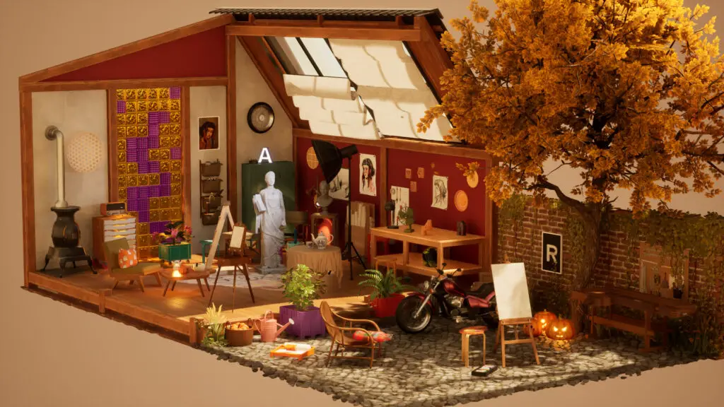 Hozy house showing outside and inside