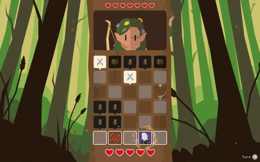 An icon of Geralt dodges attacks being dropped by a dryad