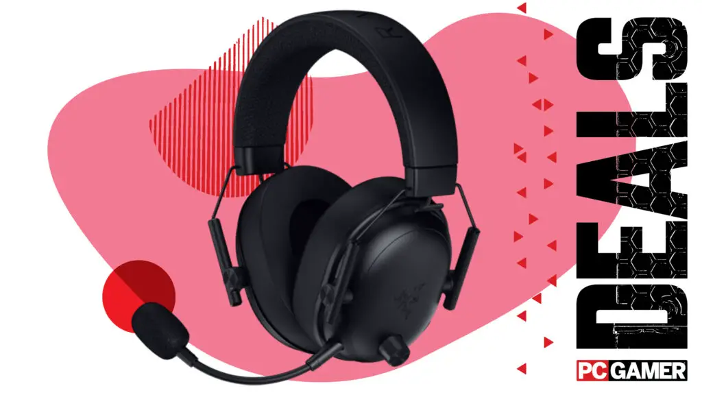 Razer BlackShark V3 gaming headset showcased for a high-performance gaming setup