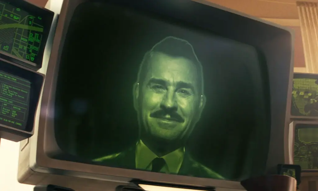 Robert House on a monitor
