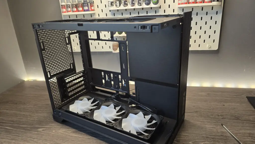 Interior view of the Phanteks XT V3 PC case.