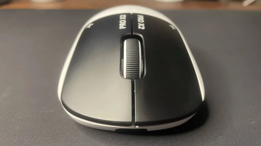 A Logitech G Pro X2 Superstrike gaming mouse