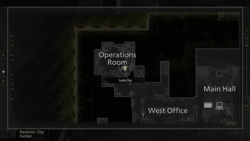 Resident Evil Requiem scavenger hunt - Locker Key location