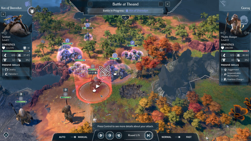 Endless Legend 2 faction units shown on the strategy map