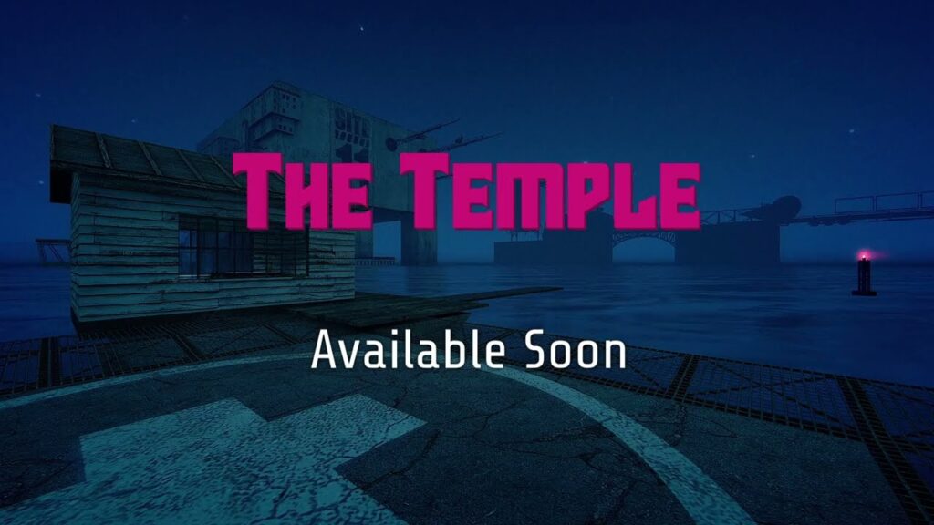 The Temple trailer showing the mod's vehicles, structures, and horror atmosphere