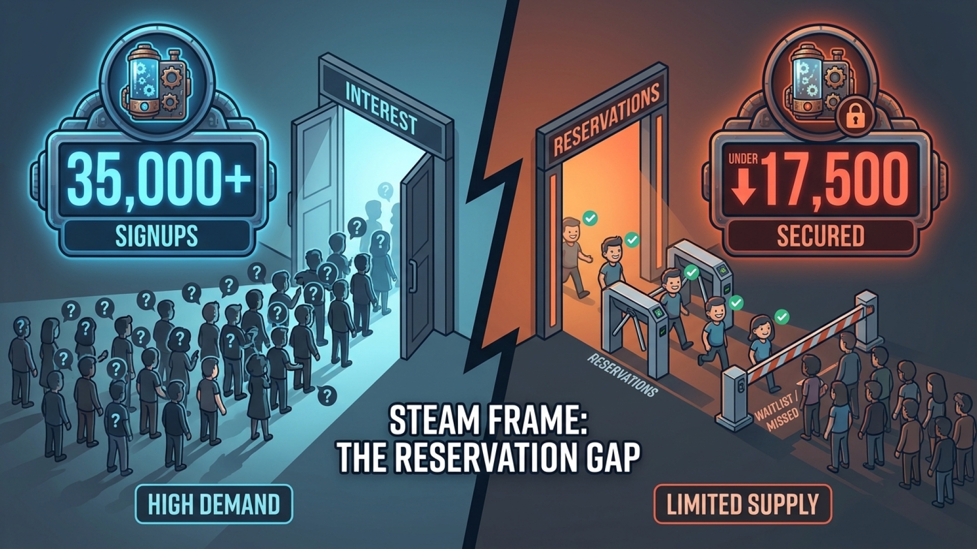 Over 35,000 Steam Frame Signups Reported, With Fewer Than Half Securing Reservations